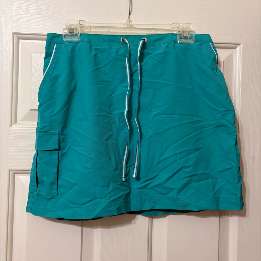 Women’s Teal Cargo Sport Skirt